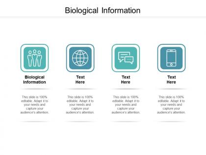 Biological information ppt powerpoint presentation icon deck cpb