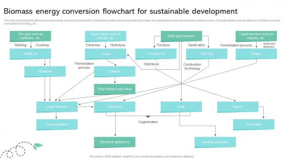 Biomass Energy Conversion Flowchart For Sustainable Development