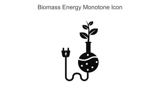 Biomass Energy Monotone Icon In Powerpoint Pptx Png And Editable Eps Format