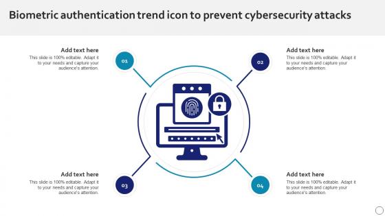 Biometric Authentication Trend Icon To Prevent Cybersecurity Attacks