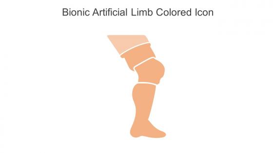 Bionic Artificial Limb Colored Icon In Powerpoint Pptx Png And Editable Eps Format