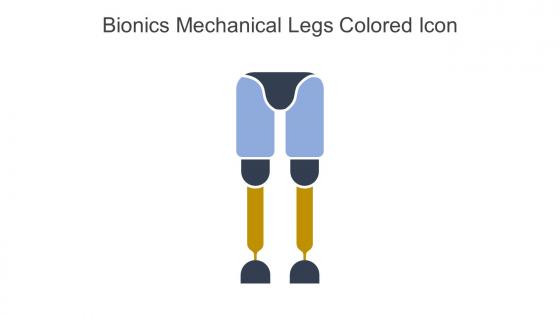 Bionics Mechanical Legs Colored Icon In Powerpoint Pptx Png And Editable Eps Format