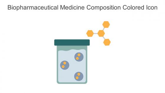 Biopharmaceutical Medicine Composition Colored Icon In Powerpoint Pptx Png And Editable Eps Format