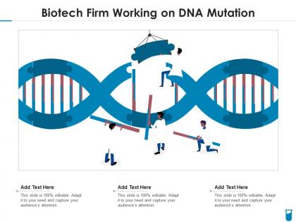 Biotech firm working on dna mutation
