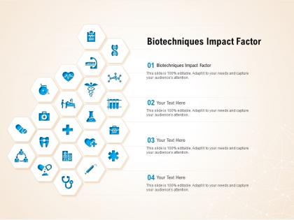 Biotechniques impact factor ppt powerpoint presentation styles diagrams