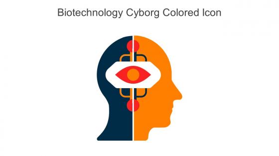Biotechnology Cyborg Colored Icon In Powerpoint Pptx Png And Editable Eps Format