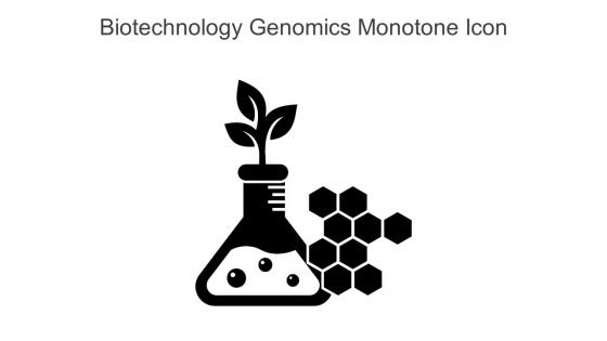 Biotechnology Genomics Monotone Icon In Powerpoint Pptx Png And Editable Eps Format