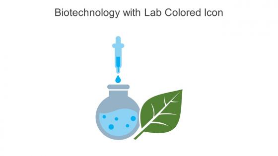 Biotechnology With Lab Colored Icon In Powerpoint Pptx Png And Editable Eps Format