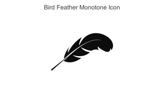 Bird Feather Monotone Icon In Powerpoint Pptx Png And Editable Eps Format