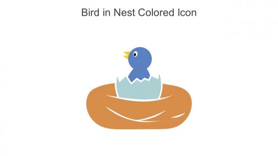 Bird In Nest Colored Icon In Powerpoint Pptx Png And Editable Eps Format