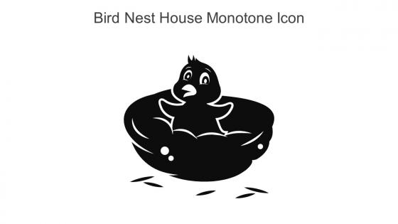 Bird Nest House Monotone Icon In Powerpoint Pptx Png And Editable Eps Format