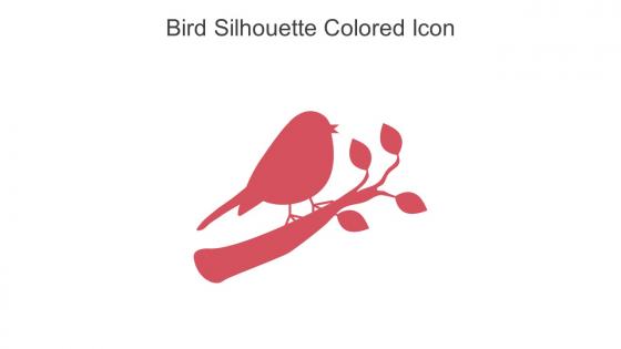 Bird Silhouette Colored Icon In Powerpoint Pptx Png And Editable Eps Format
