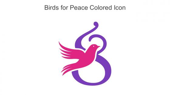 Birds For Peace Colored Icon In Powerpoint Pptx Png And Editable Eps Format