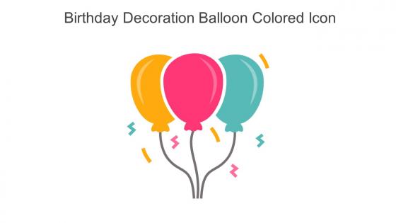 Birthday Decoration Balloon Colored Icon In Powerpoint Pptx Png And Editable Eps Format