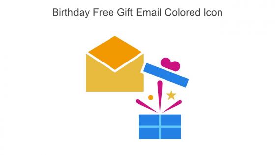 Birthday Free Gift Email Colored Icon In Powerpoint Pptx Png And Editable Eps Format
