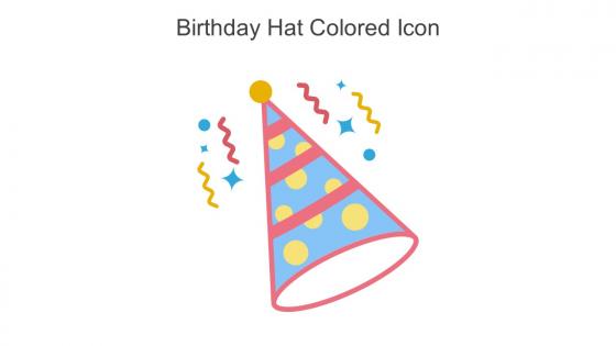 Birthday Hat Colored Icon In Powerpoint Pptx Png And Editable Eps Format