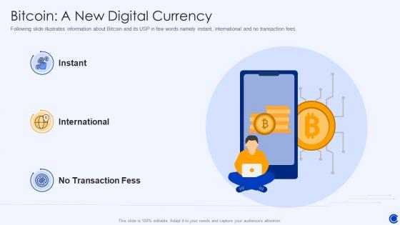 Bitcoin a new digital currency coinbase ppt powerpoint presentation diagram ppt