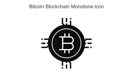 Bitcoin Blockchain Monotone Icon In Powerpoint Pptx Png And Editable Eps Format