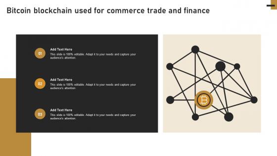 Bitcoin Blockchain Used For Commerce Trade And Finance