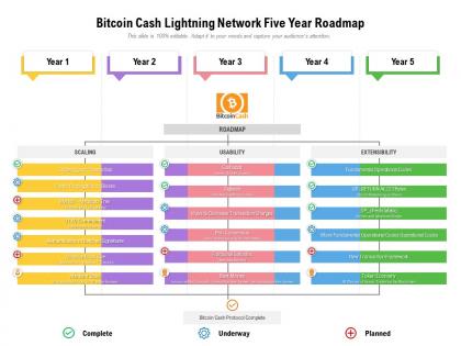Bitcoin cash lightning network five year roadmap