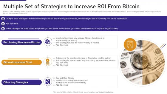 Bitcoin Playbook Multiple Set Of Strategies To Increase ROI From Bitcoin Ppt Infographic