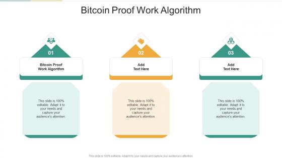 Bitcoin Proof Work Algorithm In Powerpoint And Google Slides Cpb