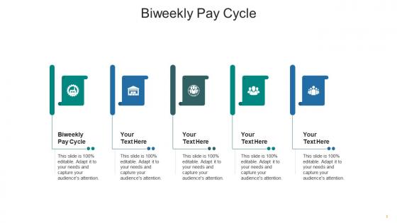 Biweekly pay cycle ppt powerpoint presentation icon cpb