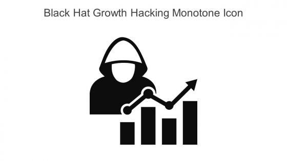 Black Hat Growth Hacking Monotone Icon In Powerpoint Pptx Png And Editable Eps Format