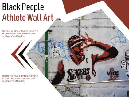 Black people athlete wall art