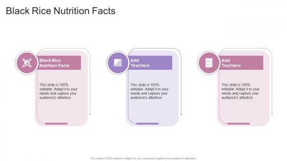 Black Rice Nutrition Facts In Powerpoint And Google Slides Cpb