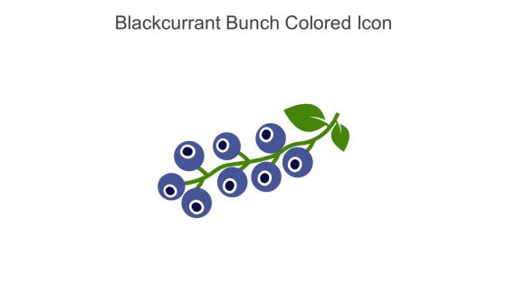 Blackcurrant Bunch Colored Icon In Powerpoint Pptx Png And Editable Eps Format