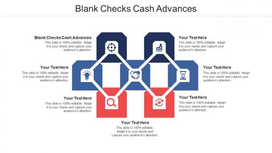 Blank checks cash advances ppt powerpoint presentation show slide download cpb