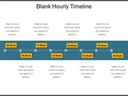Blank hourly timeline ppt sample download