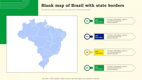 Blank Map Of Brazil With State Borders
