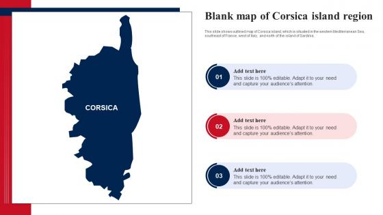 Blank Map Of Corsica Island Region