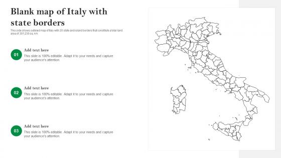 Blank Map Of Italy With State Borders