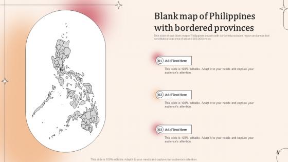 Blank Map Of Philippines With Bordered Provinces