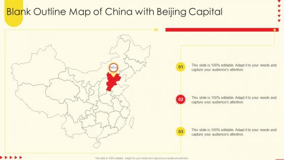 Blank Outline Map Of China With Beijing Capital