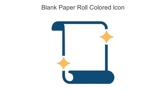 Blank Paper Roll Colored Icon In Powerpoint Pptx Png And Editable Eps Format