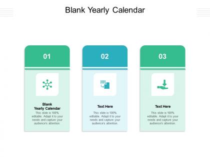 Blank yearly calendar ppt powerpoint presentation pictures show cpb