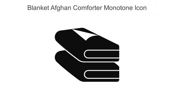 Blanket Afghan Comforter Monotone Icon In Powerpoint Pptx Png And Editable Eps Format