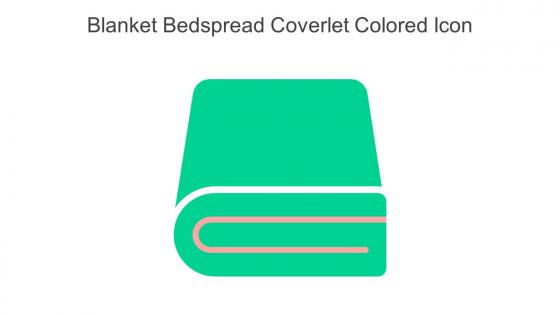 Blanket Bedspread Coverlet Colored Icon In Powerpoint Pptx Png And Editable Eps Format