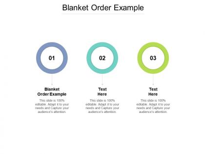Blanket order example ppt powerpoint presentation file slide portrait cpb