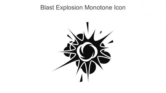 Blast Explosion Monotone Icon In Powerpoint Pptx Png And Editable Eps Format