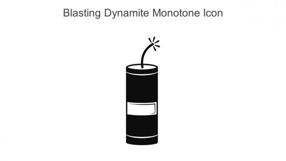 Blasting Dynamite Monotone Icon In Powerpoint Pptx Png And Editable Eps Format
