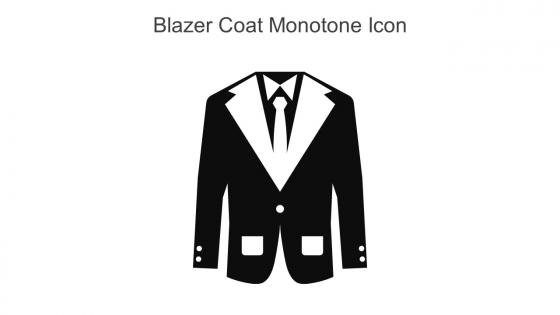 Blazer Coat Monotone Icon In Powerpoint Pptx Png And Editable Eps Format
