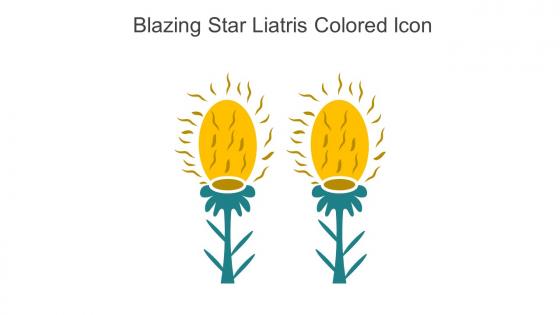 Blazing Star Liatris Colored Icon In Powerpoint Pptx Png And Editable Eps Format