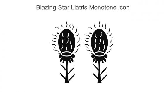 Blazing Star Liatris Monotone Icon In Powerpoint Pptx Png And Editable Eps Format