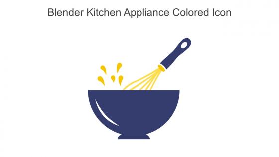Blender Kitchen Appliance Colored Icon In Powerpoint Pptx Png And Editable Eps Format