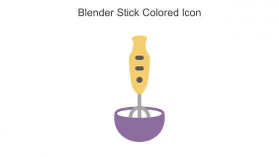 Blender Stick Colored Icon In Powerpoint Pptx Png And Editable Eps Format